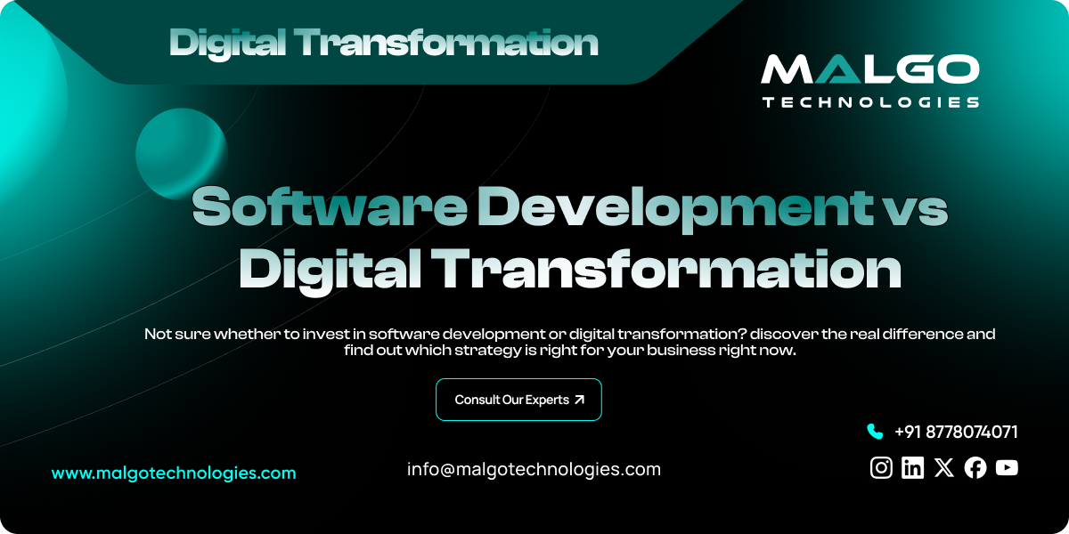 Software Development vs Digital Transformation Software Development vs Digital Transformation