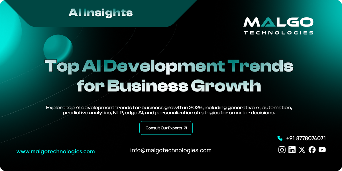 Top AI Development Trends for Business Growth in 2026 Top AI Development Trends for Business Growth in 2026